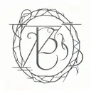 I want to get a tattoo with the letters corresponding to B and Z in the Enochian alphabet. I want the tattoo to mean som tattoo design idea