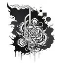 abstract epilepsy tattoo  tattoo design idea