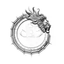 3D Lion tattoo design idea