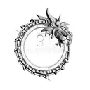 3D Lion tattoo design idea