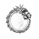 3D Lion tattoo design idea