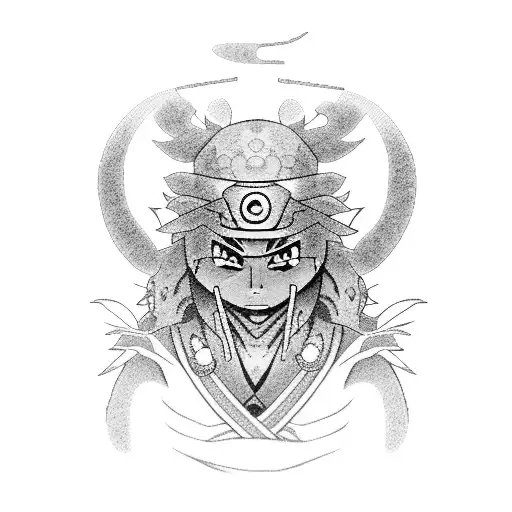 jiraiya character from naruto classic anime  tattoo design idea