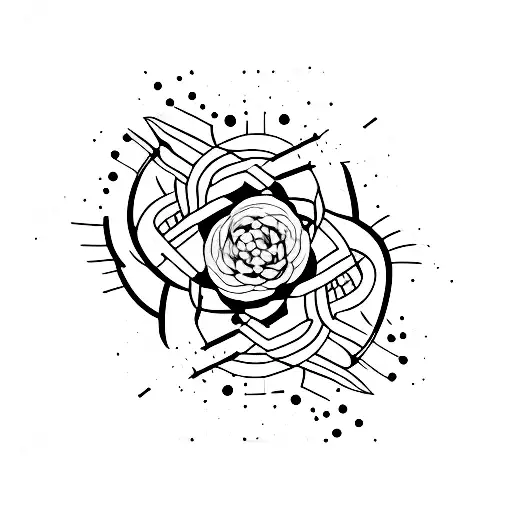 perspective tattoo design idea