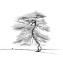 dead tree tattoo design idea