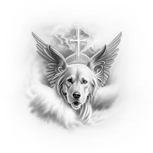 chris, maria, heaven, cross, chriatian tattoo design idea