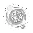 moon phases tattoo design idea