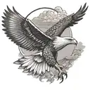soaring eagle tattoo design idea