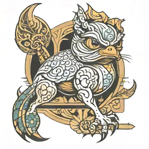 pepe tattoo design idea