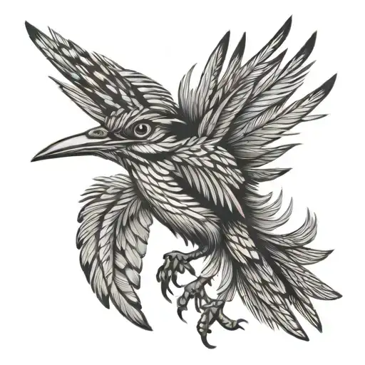roadrunner tattoo design idea