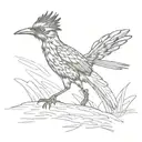 roadrunner running tattoo design idea