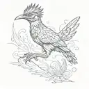 roadrunner running tattoo design idea