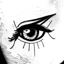 Anime Eyes tattoo design idea