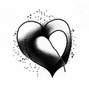 Crying Heart tattoo design idea