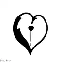 Crying Heart tattoo design idea