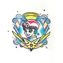 Sailor Moon Crying tattoo design idea