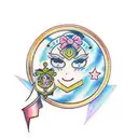 Sailor Moon Crying tattoo design idea