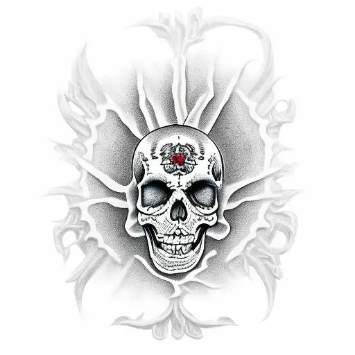 skeleton mariachi tattoo design idea
