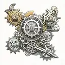 mechanical engineering tattoo design idea