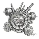 mechanical engineering tattoo design idea