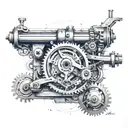 mechanical engineering tattoo design idea