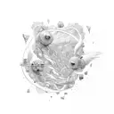 I love you to infinity and beyond  tattoo design idea