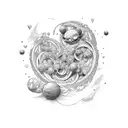 I love you to infinity and beyond  tattoo design idea