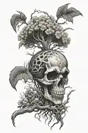 poison tree tattoo design idea