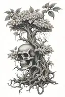 poison tree tattoo design idea