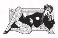 slave woman tattoo design idea