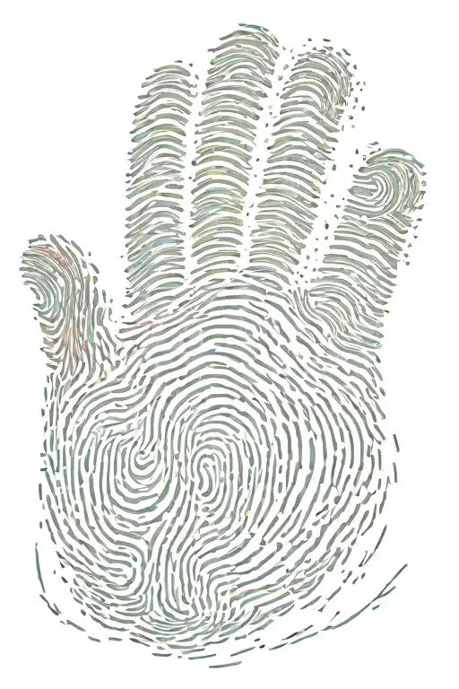 thumb print made only tattoo design idea