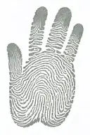 thumb print made only tattoo design idea