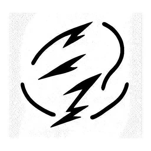 lightning written in Ukrainian  tattoo design idea