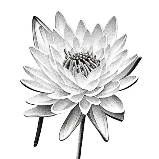 bouquet, carnation, violet, lily of the valley, water lily, chrysanthemum, holly tattoo design idea