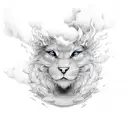 clouds fire rain sleeve  tattoo design idea