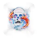 sky clouds fire rain wrap around  tattoo design idea