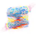 sky clouds fire rain wrap around  tattoo design idea