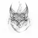 clouds fire rain fire tattoo design idea