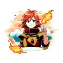 sky clouds fire rain armband  tattoo design idea