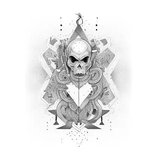 anxiety and overthinking tattoo design idea