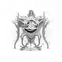 anxiety and overthinking tattoo design idea