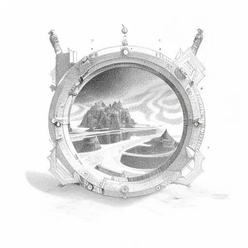  keyhole tattoo design idea