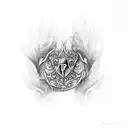 Harry Potter Phoenix flowers  tattoo design idea