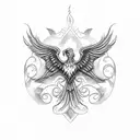 Harry Potter Phoenix flowers  tattoo design idea