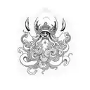 king Neptune  tattoo design idea