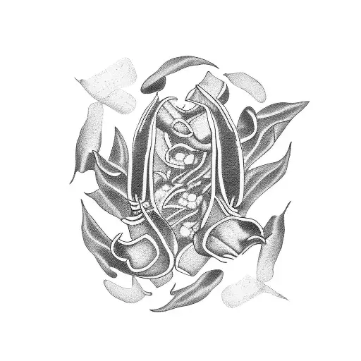 3 chilli peppers on the front tattoo design idea