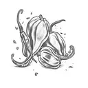 3 chilli peppers on the front tattoo design idea