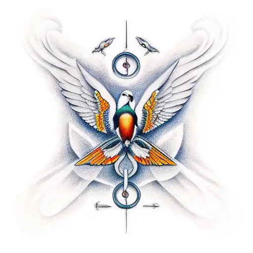 gaviota tattoo design idea