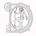 the fool tarot card design  tattoo design idea