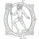 the fool tarot card design  tattoo design idea