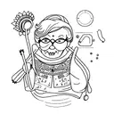 Granny tattoo design idea